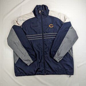 Sports Illustrated NFL Chicago Bears Full Zip Windbreaker Jacket Men's XXL